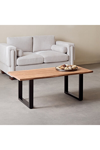 Generic طاولة قهوة من الخشب الصلب بحواف طبيعية من فيندرا كوستا