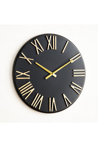 erorex Emir Metal Wall Clock - 50x4x50 cm