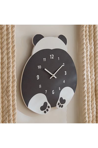 erorex Forresta Panda Wall Clock - 35x40 cm