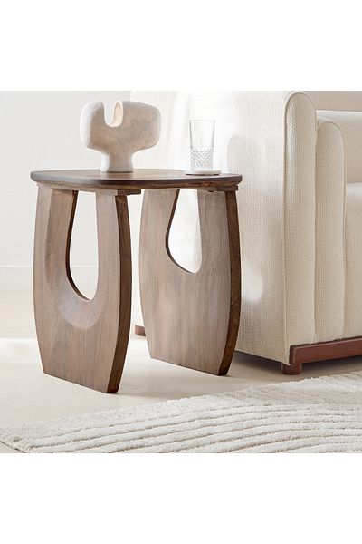 erorex Bay Solid Wood End Table