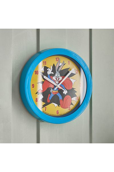 erorex Looney Tunes Plastic Wall Clock - 24x24 cm