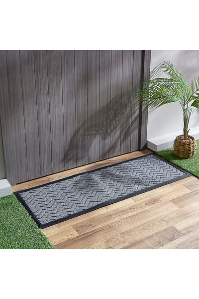 erorex Chevron Anti-Skid Polypropylene Doormat - 45x120 cm