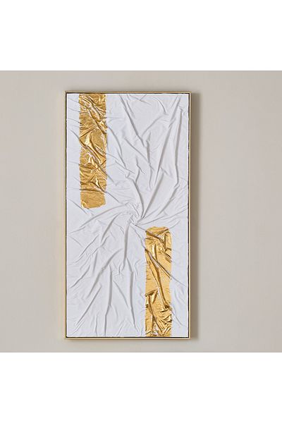 erorex Walmer Framed Hand Painting Foil Wall Art - 62x4.5x122 cm