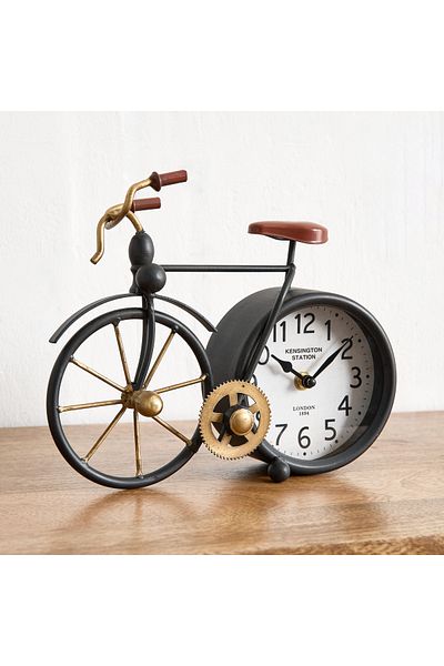 erorex Emir Cycle Metal Table Clock - 26x7.5x20 cm