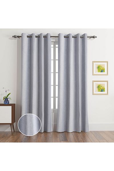 erorex Splendour 2-Piece Extra Long Lined Blackout Curtain Set - 140x300 cm