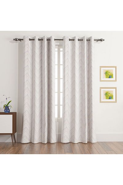 erorex Ron 2-Piece Safari Print Cotton Curtain Set - 140x240 cm