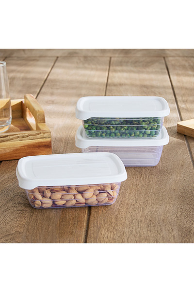 Generic مجموعة حاويات سبيكترا بيرل المكونة من 3 قطع - 600 مل