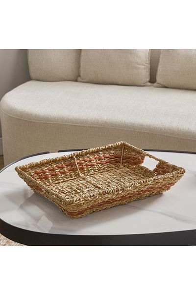 erorex سلة مطبخ مستطيلة مخروطية الشكل من ناتشورووم - 45×35×8 سم