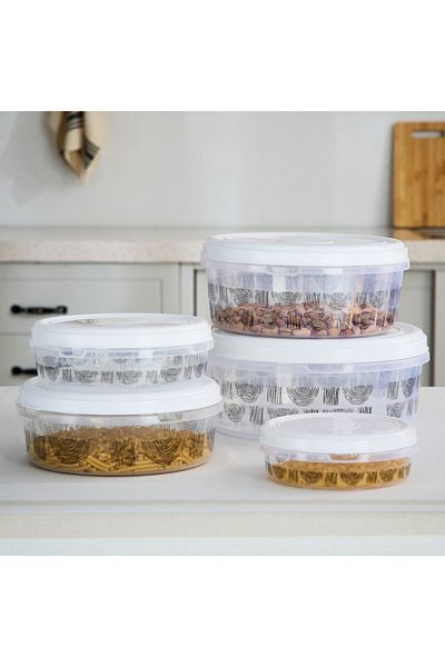 erorex Spectra 5-Piece Sapphire Printed Container Set