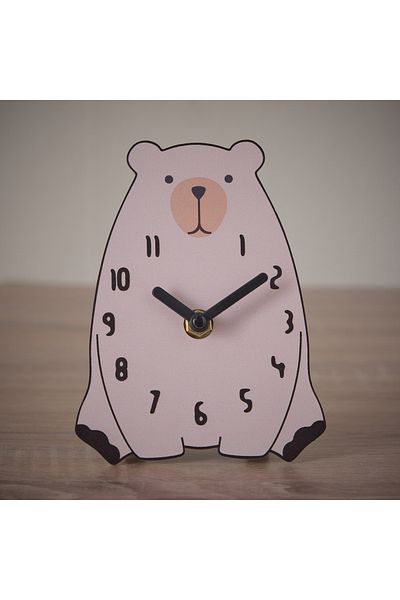 erorex Playland Bear Table Clock - 14x15 cm