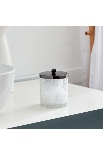 Generic Cristal Glass Cotton Jar