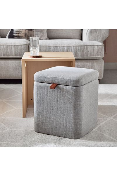 erorex Nordica End Table with Storage Ottoman