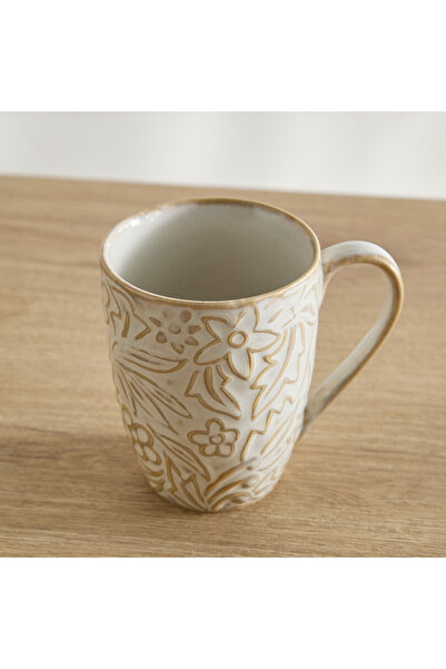 erorex Donna Flower Emboss Mug - 300 ml