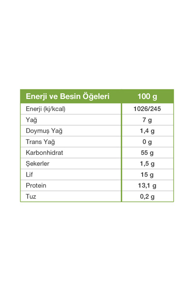 KAPPADOKİA Yulaf Kepeği - Ekonomik Boy - 1 Kg