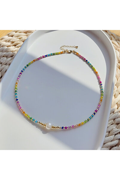 Choice BLX220021A KKBEAD قلادات من خرز قوس قزح بوهو هدايا مجوهرات صيفية بوهيم...
