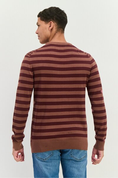 Perry Ellis Men Crew Neck Long Sleeves Allover Printed Sweater,Multicolor