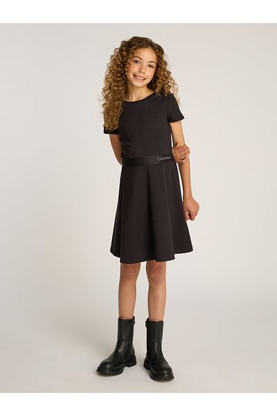 Calvin Klein Calvin Klein Girls Black A-Line Dress