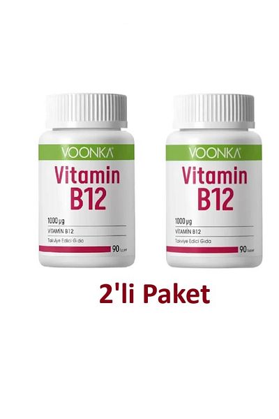Voonka Vitamin B12 - 1000 Ug 90 Tablets 2 Pack