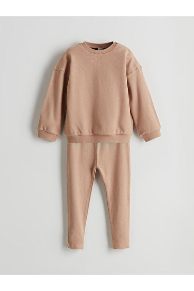 LC Waikiki Trendlucky Oval Collar Basic Baby Boy Pajama Set with Difference i...