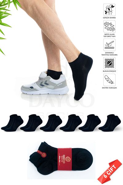 DAYCO Premium Men's Bamboo Winter Booties Socks Navy Blue Color - 20500 - 41-44