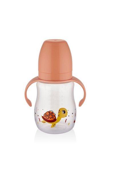Babyjem BabyJem bottle with handle and silicone nipple Color: Orange
