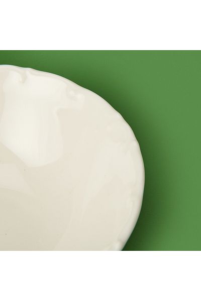 Tulü Porselen Tulu Porcelain Liana Soup Crate - Cream - 14 cm