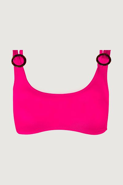 LOYA Fuchsia Halter Single Top Bikini