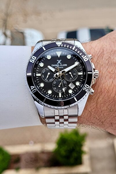 Daniel Klein Kadranı Siyah Kordonu Metalik Renk 2 Yıl Garantili 45 mm Erkek K...