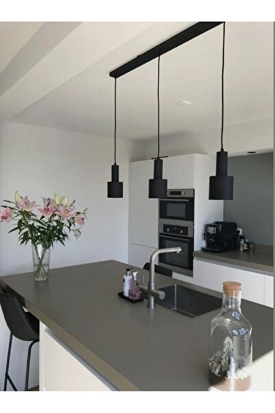 habek avize RUSTİK SARKIT AVİZE MASA ÜSTÜ SARKIT ÜÇLÜ AVİZE 100cm