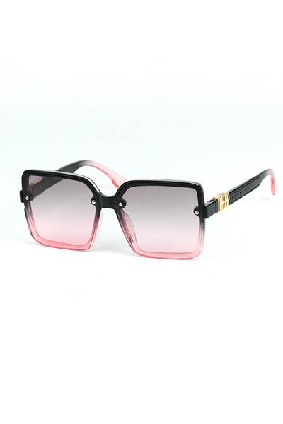 Di Caprio Women's Pink Uv400 Protection Rectangular Model Sunglasses