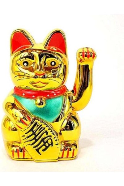 Miamantra Feng Shui Büyük Boy Pati Sallayan Bereket Ve Şans Kedisi - Pilli - ...