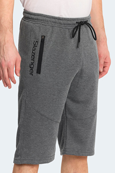 Slazenger NATIVA Erkek Cepli Kapri Koyu Gri Şort