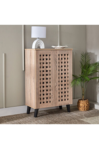 Generic خزانة أحذية Belford تتسع لـ 12 زوجًا مع بابين