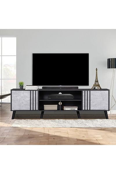 erorex Ashen 1.8 Meter TV Unit for TVs up to 75 inches