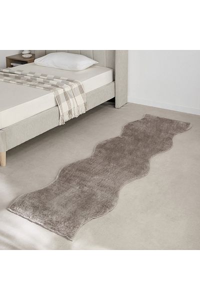 erorex Faux Rabbit Fur Shaped Rug - 70x300 cm