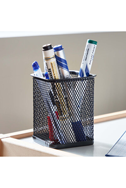 erorex Wire Mesh Pen Stand - 8x8x9.5 cm