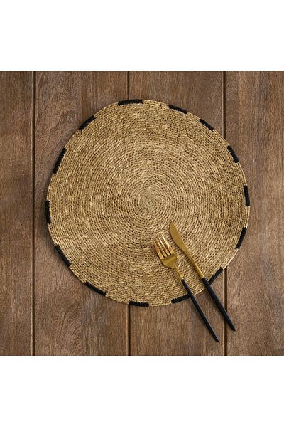 erorex Grain Round Seagrass Placemat - 38 cm