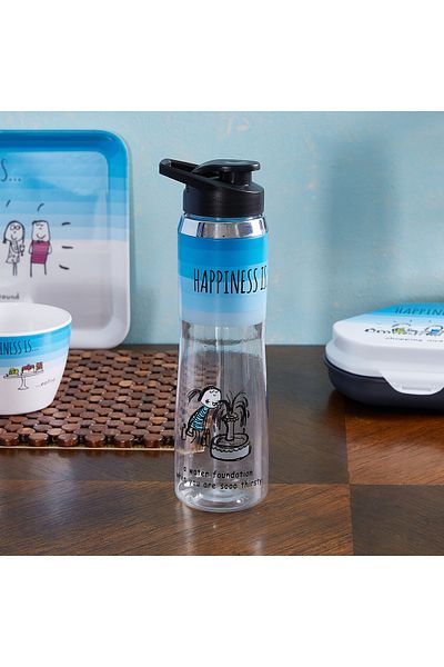 erorex Happiness Printed Water Bottle - 1 L