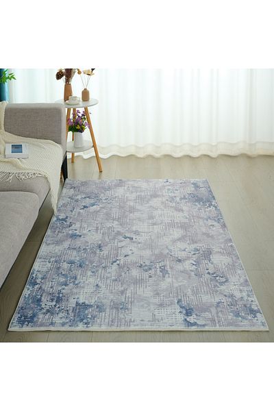 erorex Milan Entropy Printed Plush Fur Rug - 120x170 cm