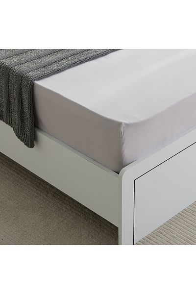 erorex ملاءة سرير مفردة من مادة البيركال النقية 300TC - 90×200+36 سم