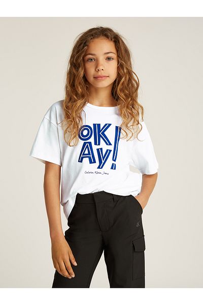 Calvin Klein Calvin Klein Girls White T-Shirt