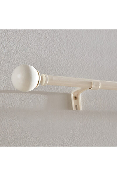 Generic Berg 16 mm Extendable Curtain Rod with Round Finial - 71-121 cm