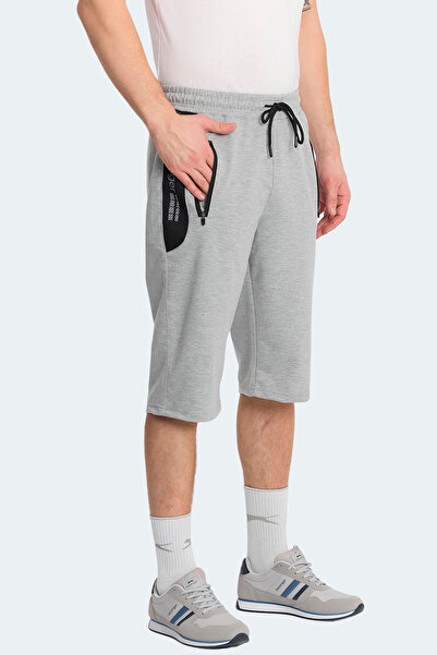 Slazenger NEACEL Erkek Cepli Kapri Gri Şort