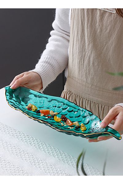 sharpdo Pea Rectangular Plate Tracing Phnom Penh Glass Plate