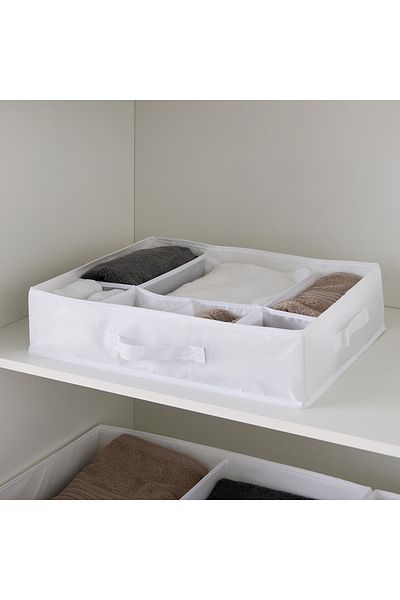 erorex Novel 7-Compartment Storage Box - 44x34x11 cm