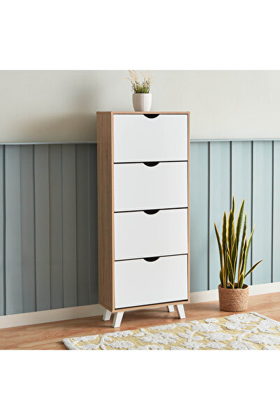 Generic Alford Albany 24-Pair 4-Tier Shoe Cabinet