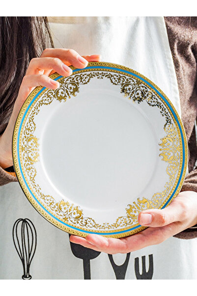 sharpdo 3-piece Golden Pattern Dinner Plate