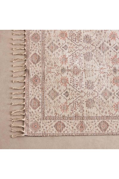 erorex Glimmer Juana Handmade Printed Dhurrie - 80x150 cm