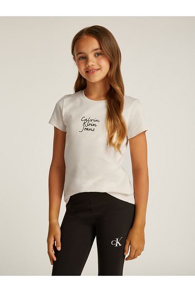 Calvin Klein Calvin Klein Girls White T-Shirt