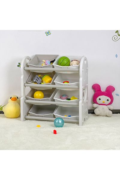 erorex Iris Delta 4-Tier Toy Organiser with 8 Boxes